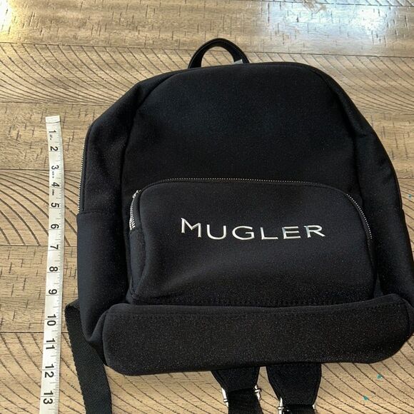 Mugler Classic Black Backpack 🎒Carry your gear ⚙️ in style! - Picture 10 of 16
